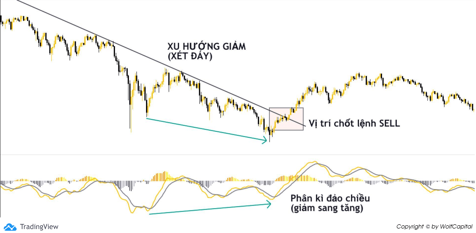 Khi xu hướng giảm xét đáy