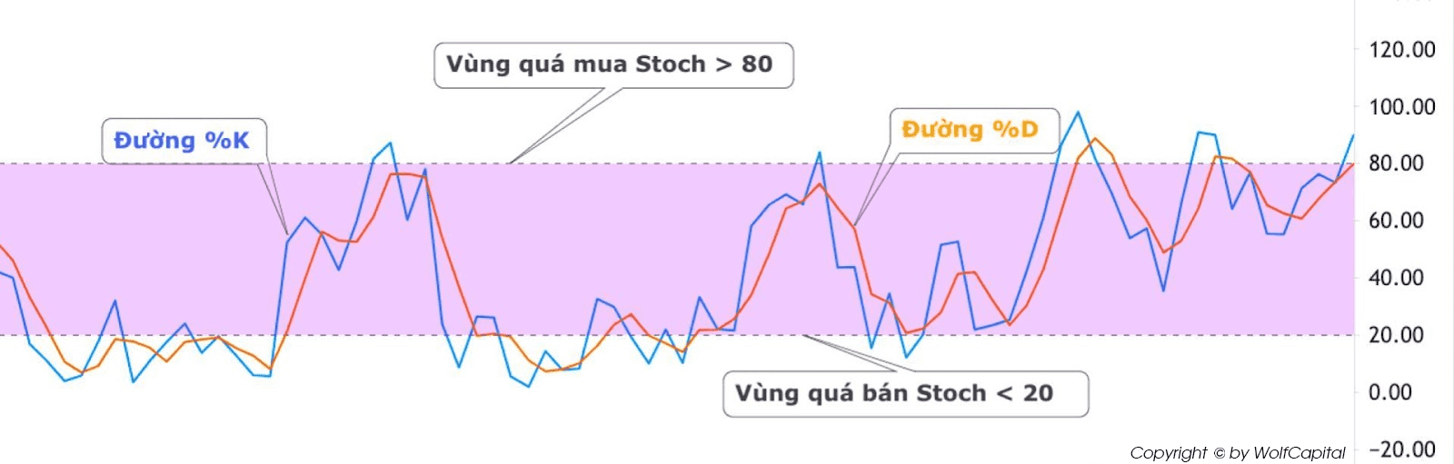 Cấu tạo chỉ báo Stochastic