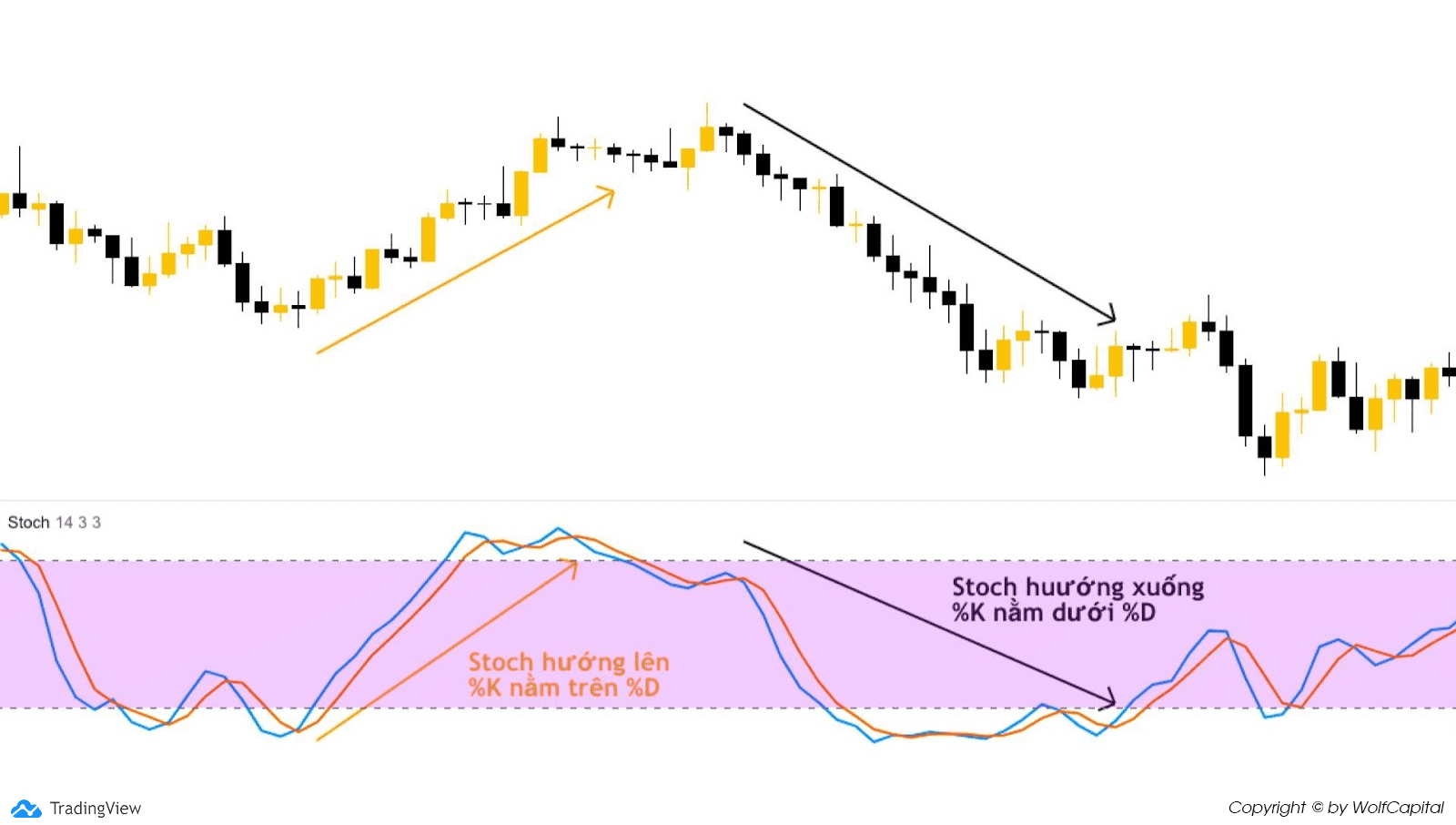 Dùng chỉ số Stochastic để xác định xu hướng giá