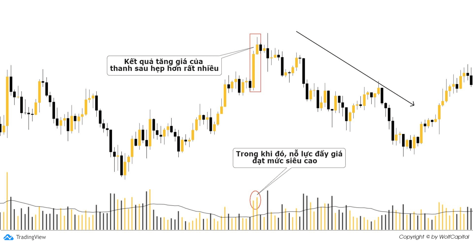 Mẫu hình Bullish Effort > Bullish Result