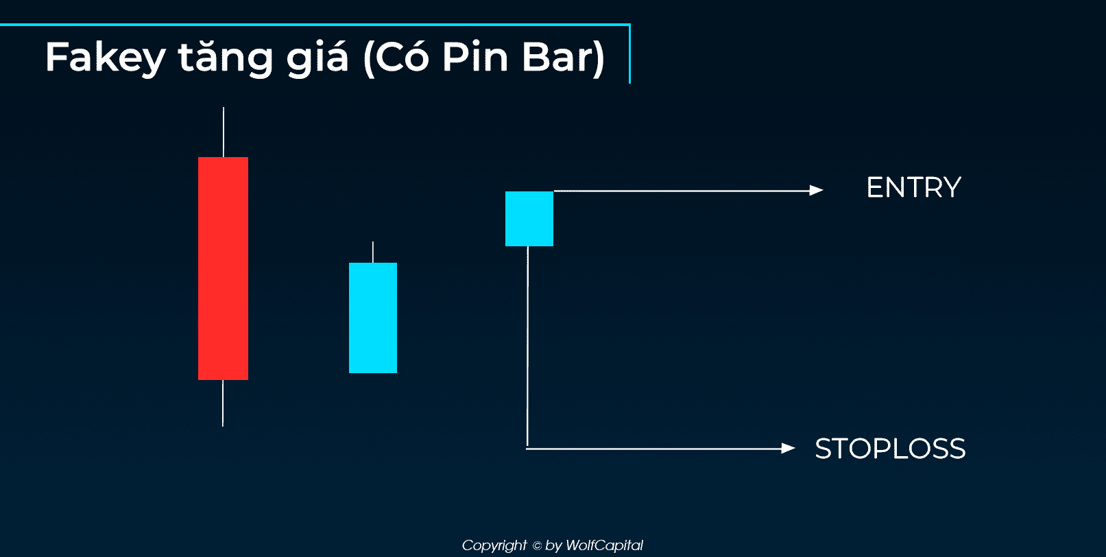 Vào lệnh Market khi Fakey tăng giá (có Pin Bar)